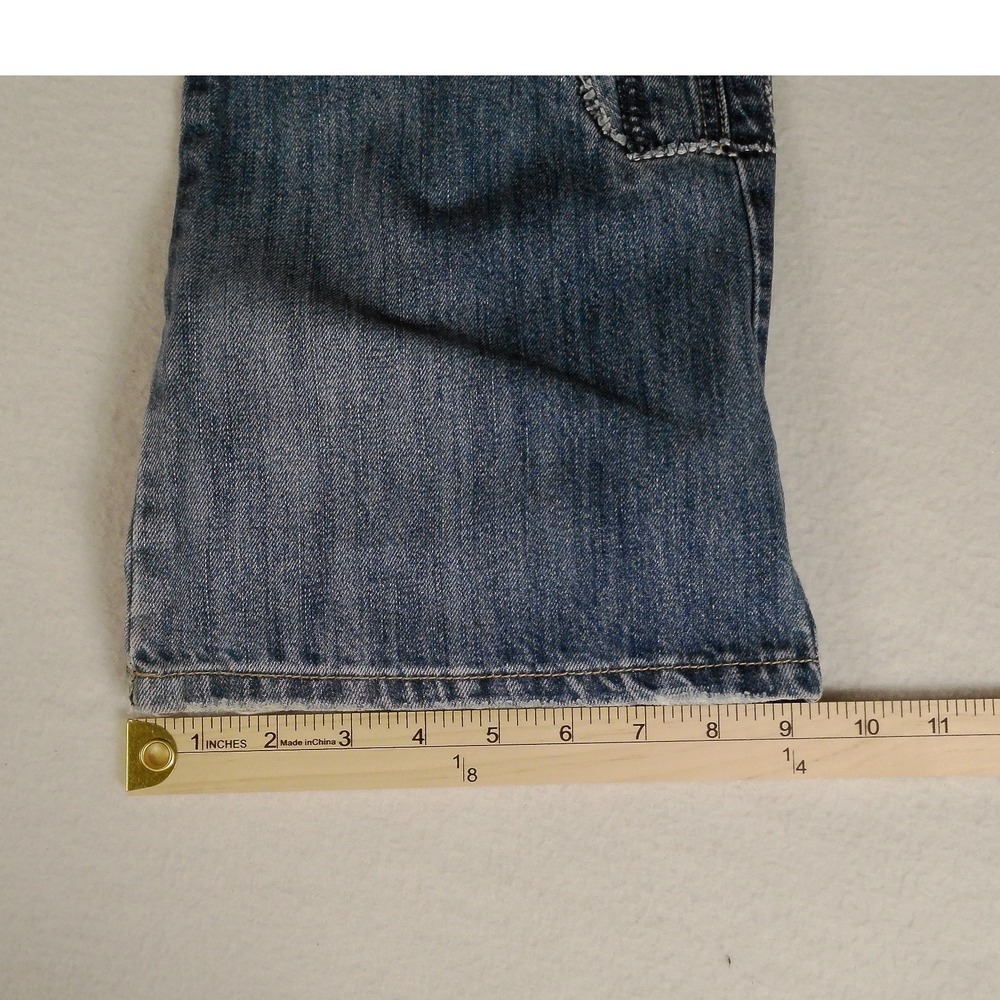Vanilla Star Jeans Women's Size 7 Embellished Flare Jeans Distressed Denim - Picture 10 of 10